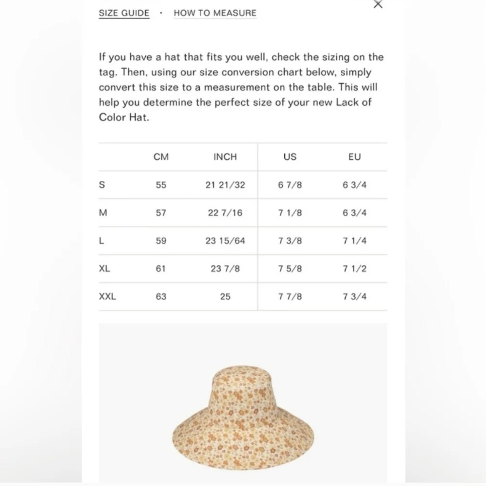 Floral Women's Sun Hat - Cream and Orange
